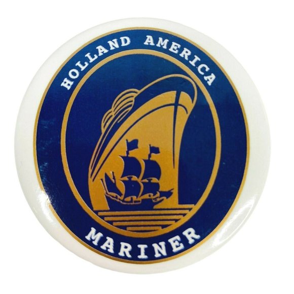 Holland America Mariner Cruise Pinback‎ Button Pin - Picture 1 of 4